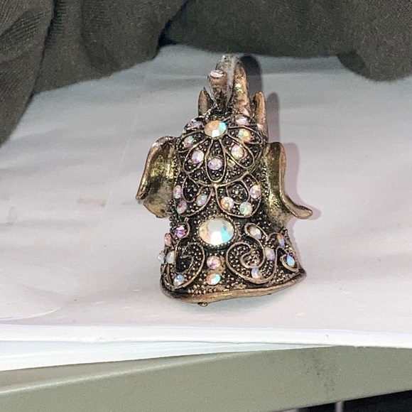 Show elephant sparkly expandable ring unisex - Picture 6 of 6